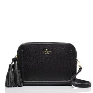 Kate Spade black tassel crossbody purse